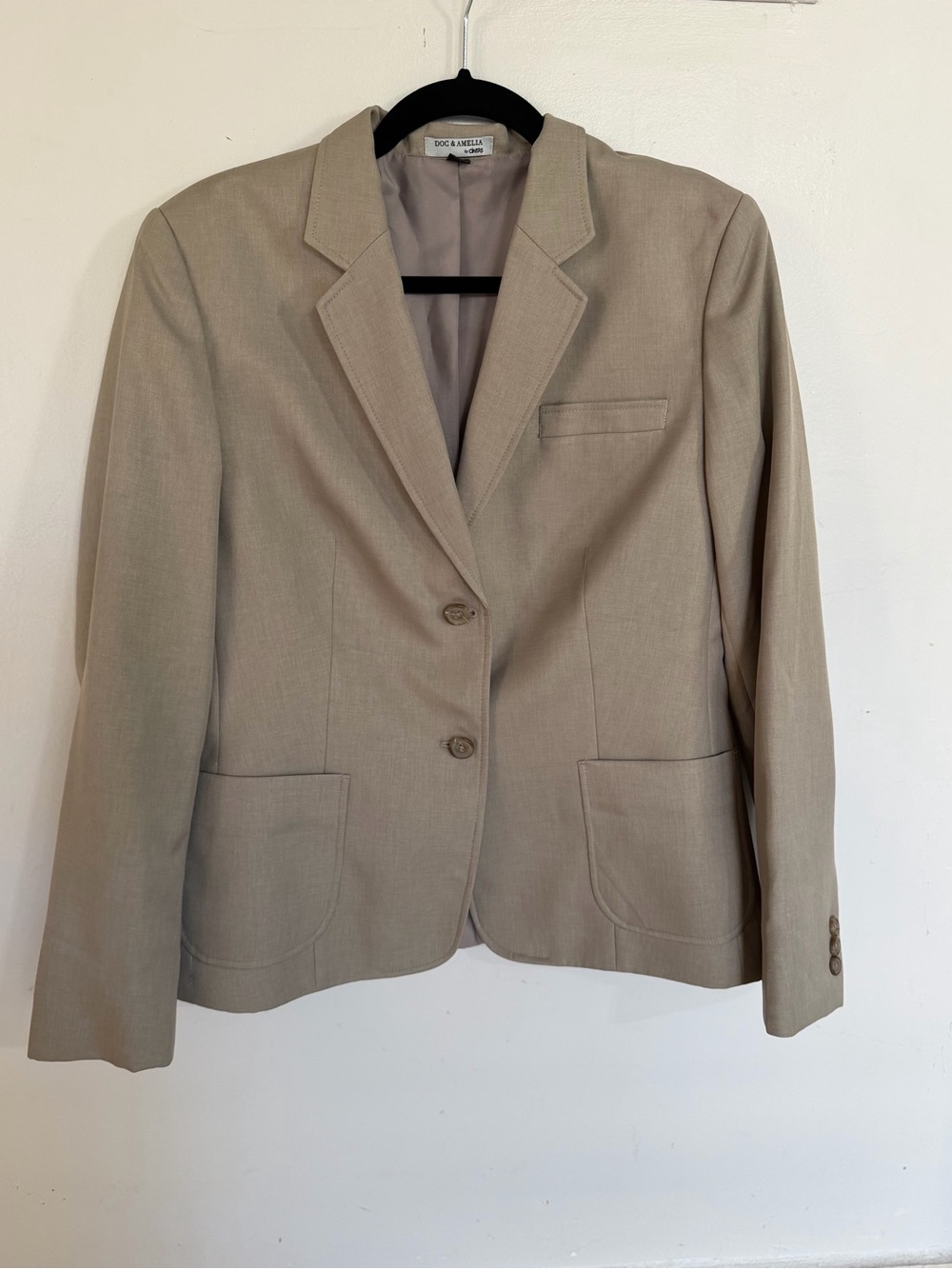 Beige Women's Blazer - Classic Tailored Jacket